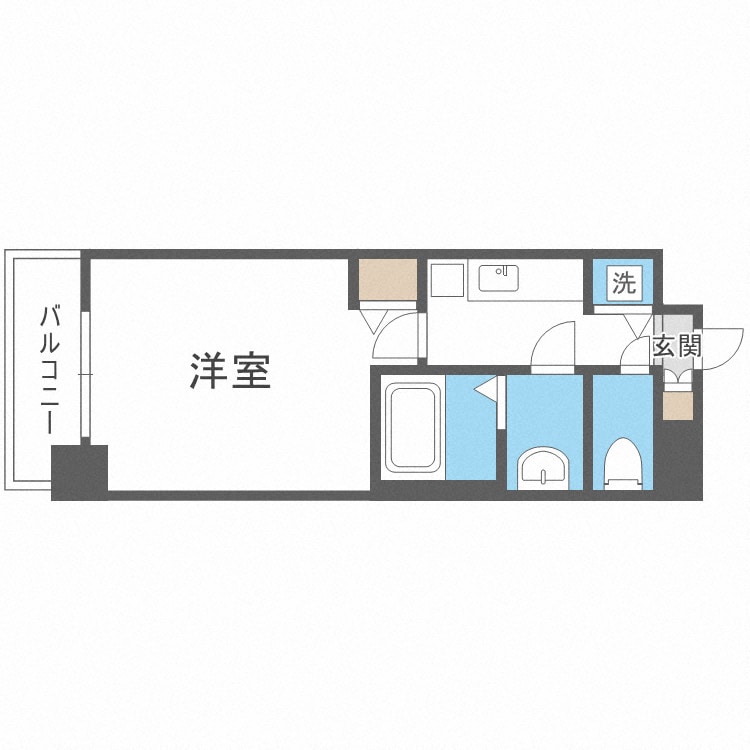 プレサンス大阪福島シエルの物件間取画像