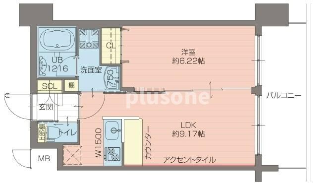 海老江駅 徒歩1分 12階の物件間取画像