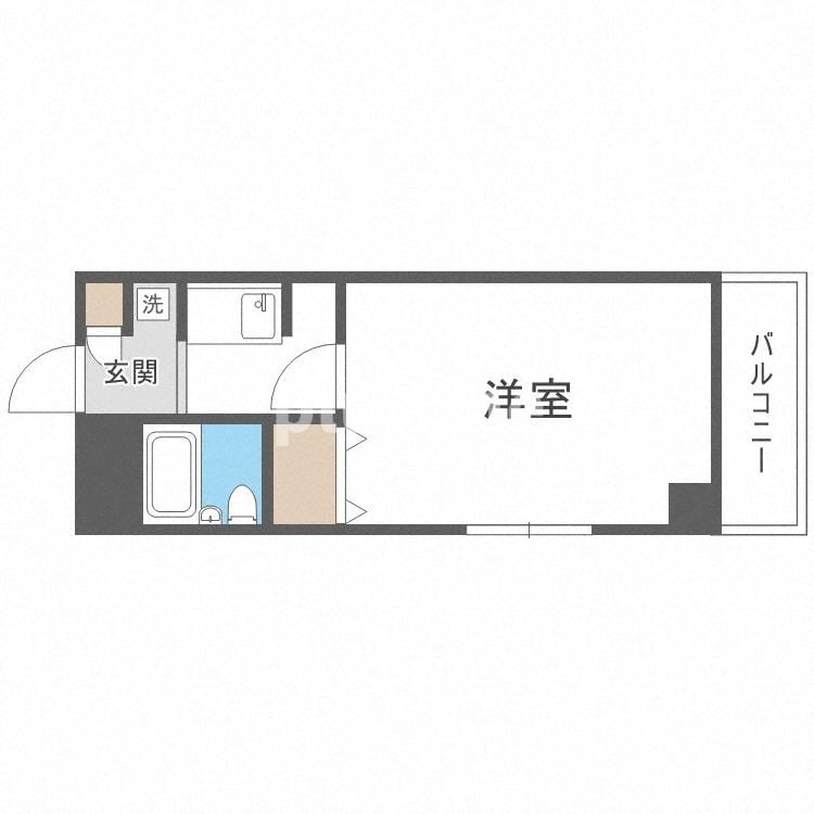 サンライズ野田阪神の物件間取画像