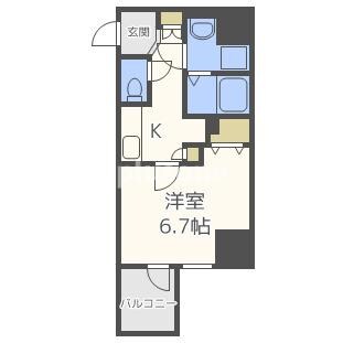 Fujiman北梅田の物件間取画像