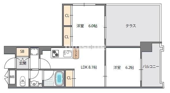 コンソラーレ東野田の物件間取画像