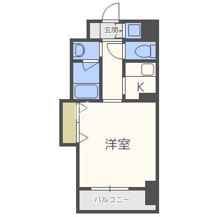 ブリリアン夕陽丘の物件間取画像