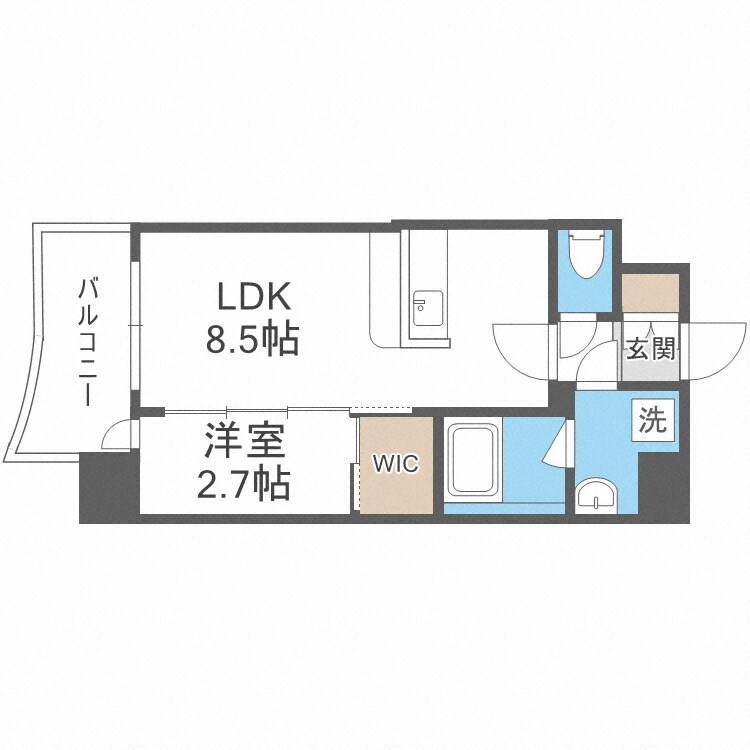 セレニテ福島プリエの物件間取画像