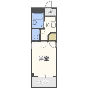 サンコーポウエノの物件間取画像