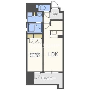 セイワパレス大手前西の物件間取画像