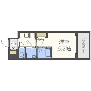 エスリード本町靱公園レジデンスの物件間取画像