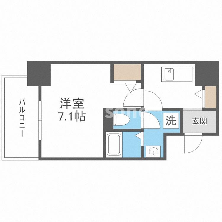 アドバンス上町台シュタットの物件間取画像