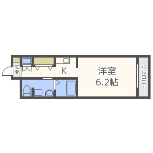 十三本町ウインズマンションⅡの物件間取画像