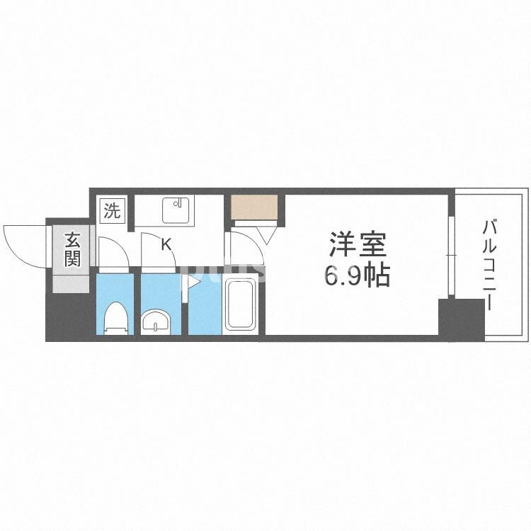 プレミアムコート阿波座WESTの物件間取画像