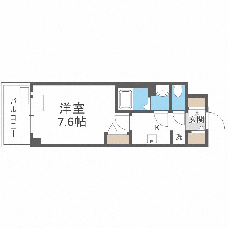 プレサンス難波フィールドの物件間取画像