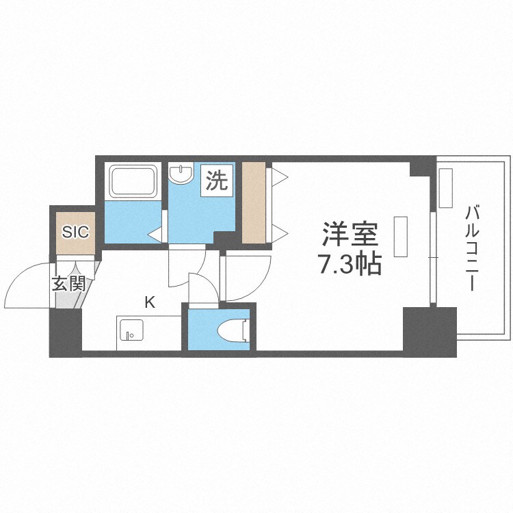 ファーストフィオーレ九条Ⅲの物件間取画像