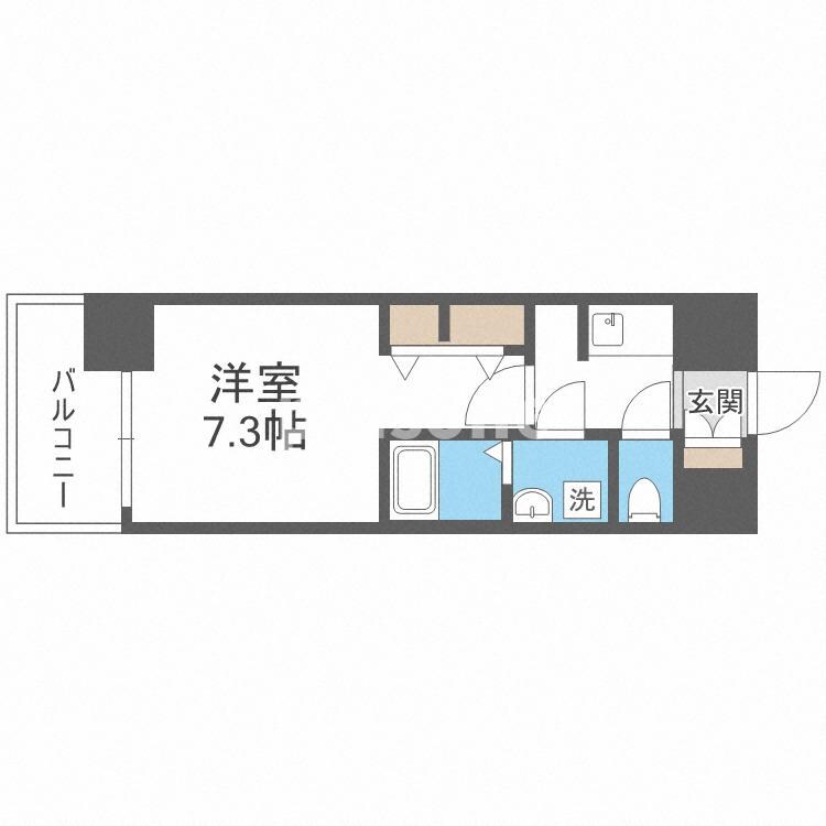 S-RESIDENCE三国WESTの物件間取画像