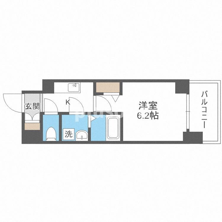 エスリード大阪CENTRAL AVENUEの物件間取画像