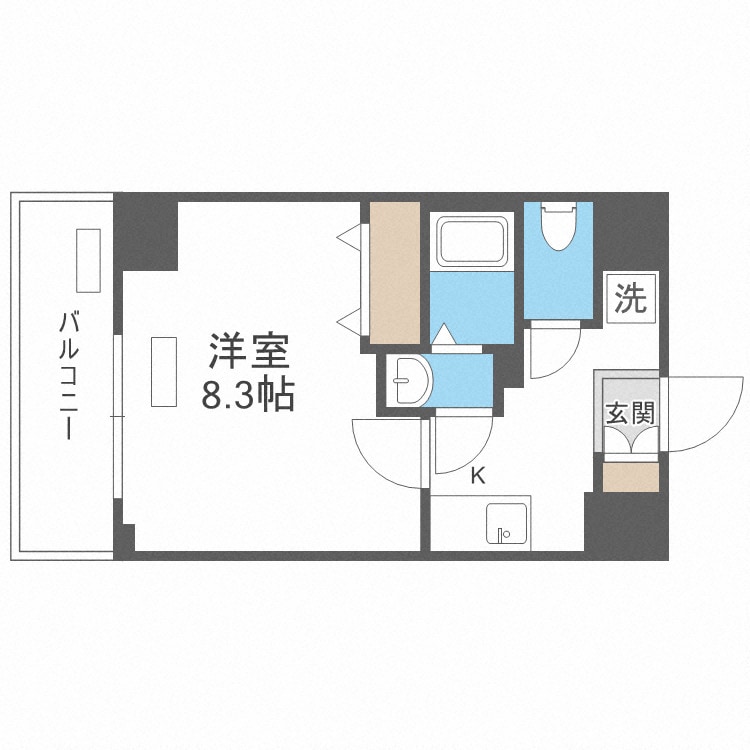 十三駅 徒歩10分 8階の物件間取画像