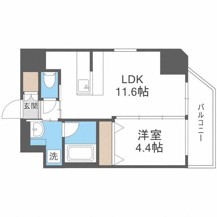 プレジオ都島本通の物件間取画像