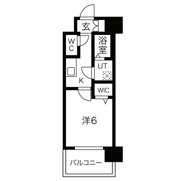 レジュールアッシュ京橋の物件間取画像