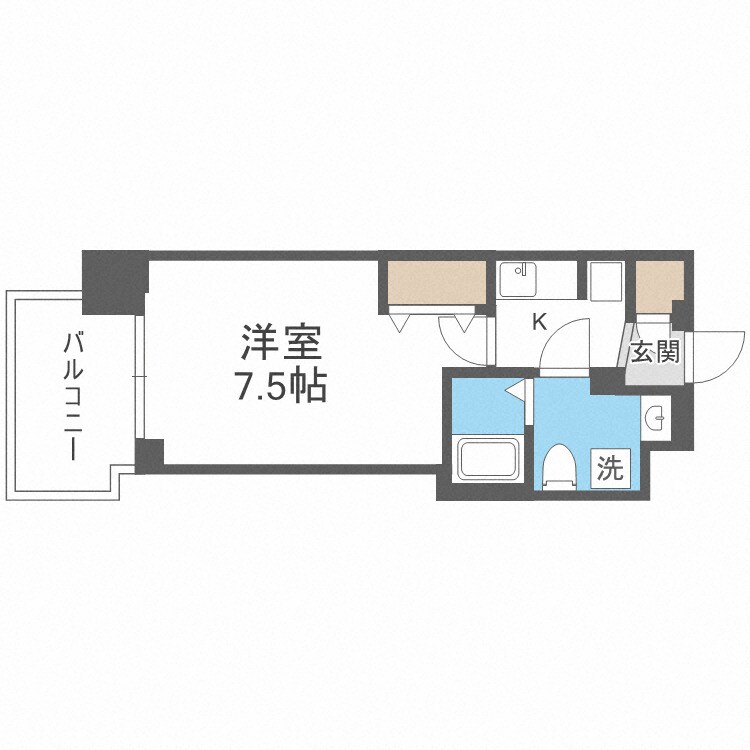 セレニテ谷九プリエの物件間取画像