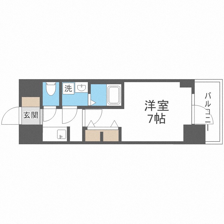 S-RESIDENCE難波大国町Deuxの物件間取画像