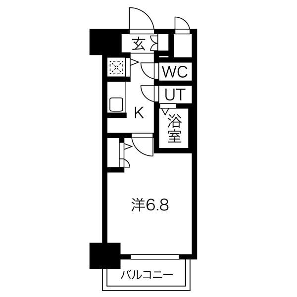 アクアプレイス福島EYEの物件間取画像