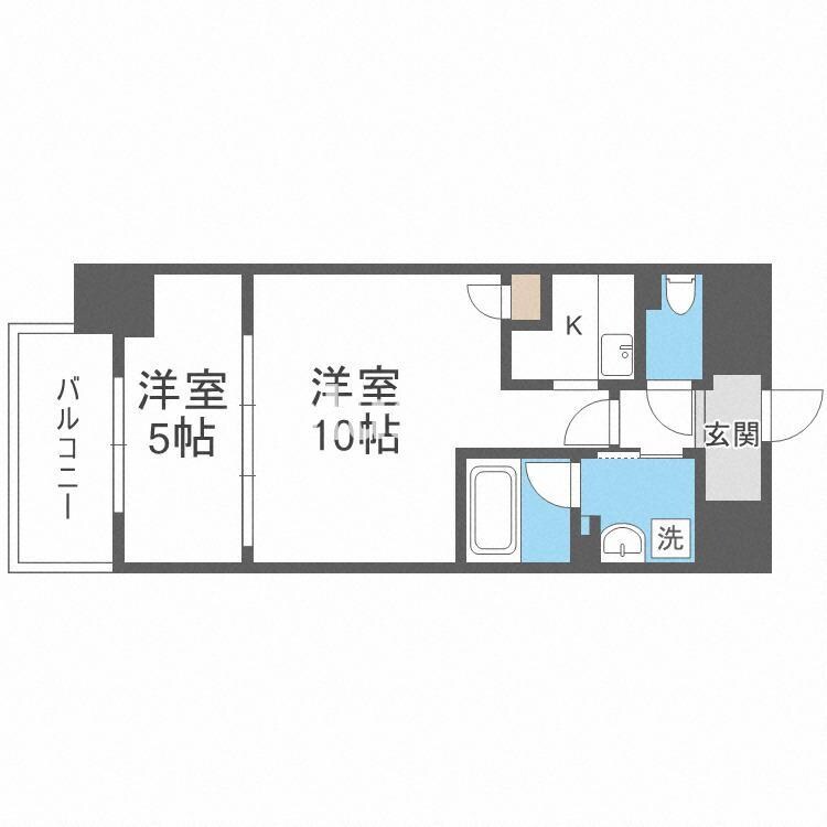 ブリリアントジュネス本町の物件間取画像