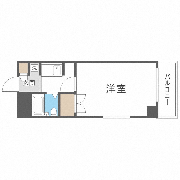 サンライズ野田阪神の物件間取画像