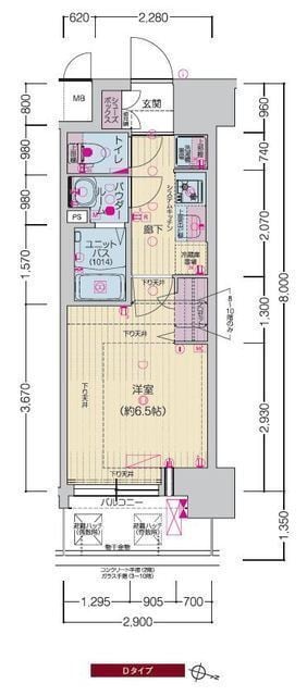 プレサンス ＯＳＡＫＡ 西中島リエゾンの物件間取画像