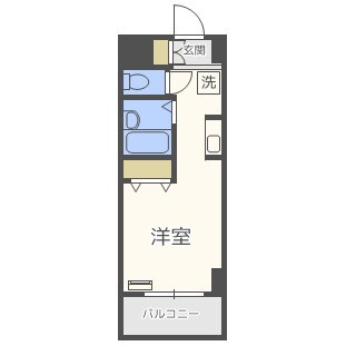 エルミタージュ難波南Vの物件間取画像