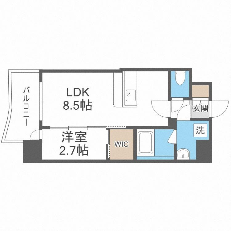 セレニテ福島プリエの物件間取画像