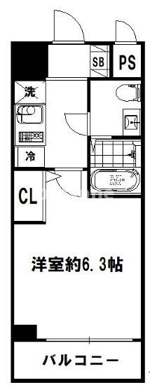 エスリード京橋Ⅲ番館の物件間取画像