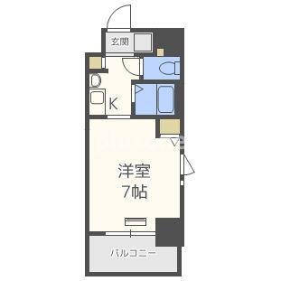 エステムコート心斎橋EASTエリジオンの物件間取画像