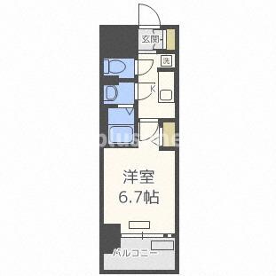 プレサンスOSAKA DOMECITYビーツの物件間取画像