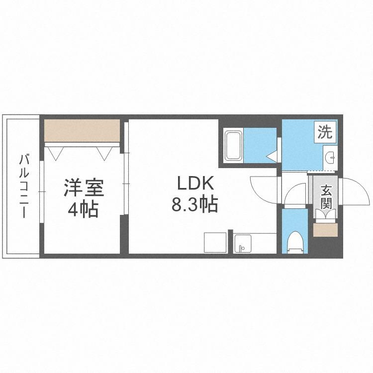 Ｈ‐ｍａｉｓｏｎ御幣島Ｉの物件間取画像