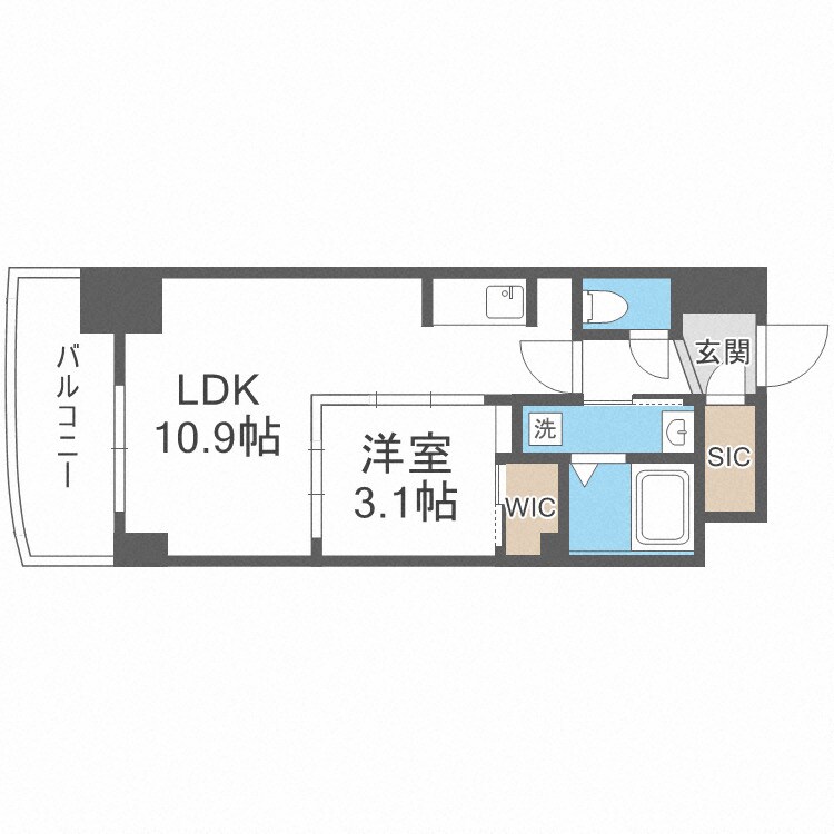 セレニテ本町東リアンの物件間取画像