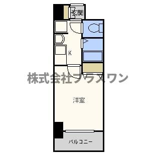 プレサンス難波リバーオアシスの物件間取画像