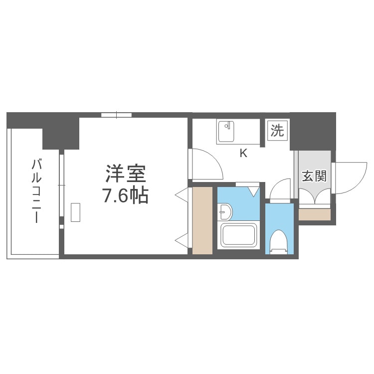 エスリード深江橋の物件間取画像