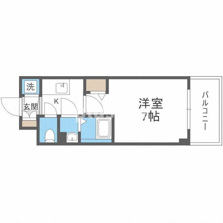 エスリード中之島ザ・コアの物件間取画像