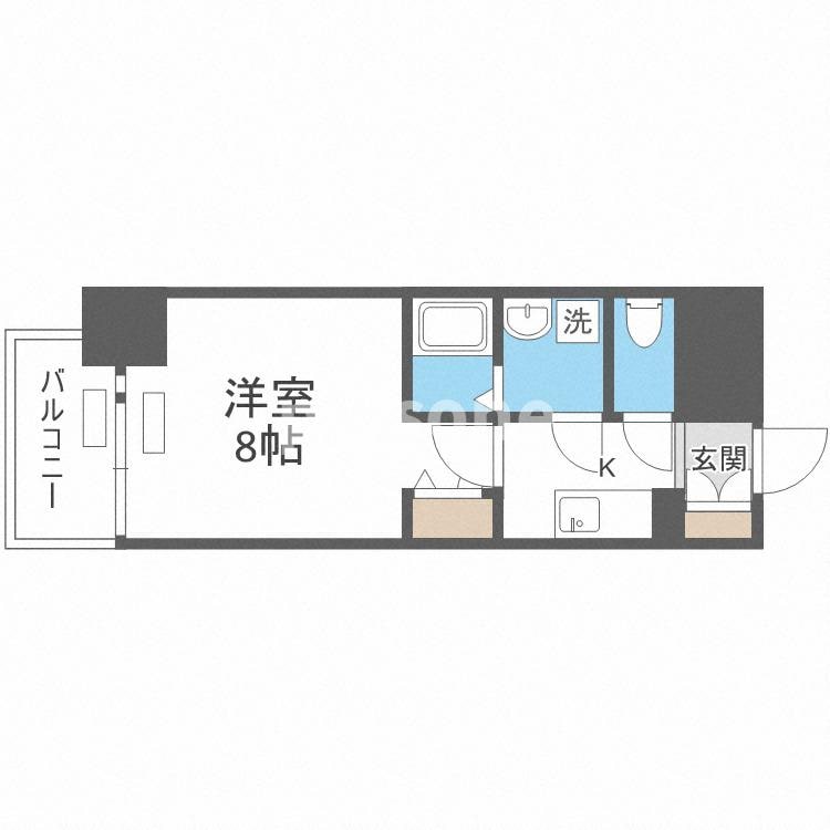 プレサンス大阪福島シエルの物件間取画像