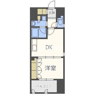 セイワパレス大手前西の物件間取画像