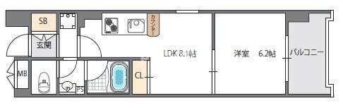 コンソラーレ東野田の物件間取画像