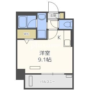 エグゼ難波南Ⅱの物件間取画像