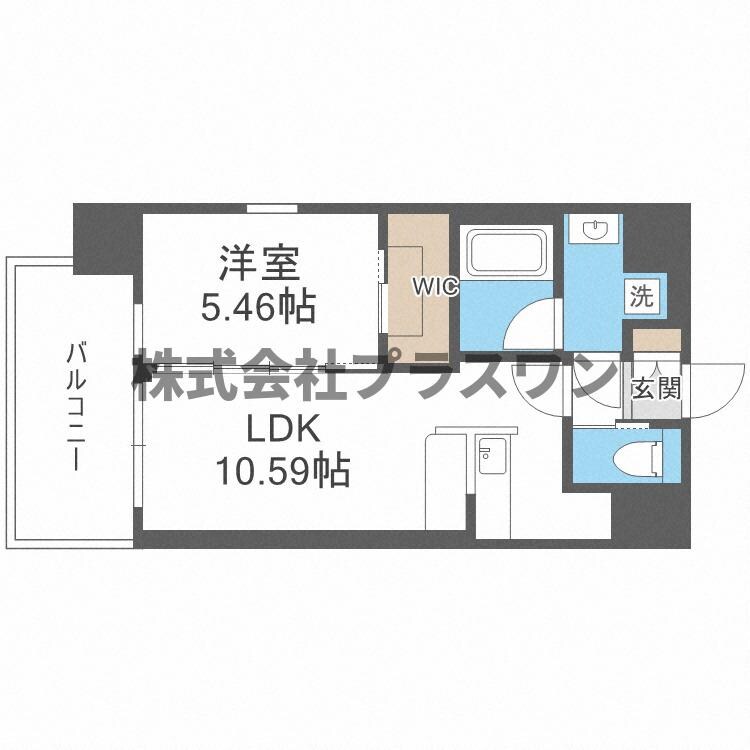 なんば駅 徒歩3分 4階の物件間取画像