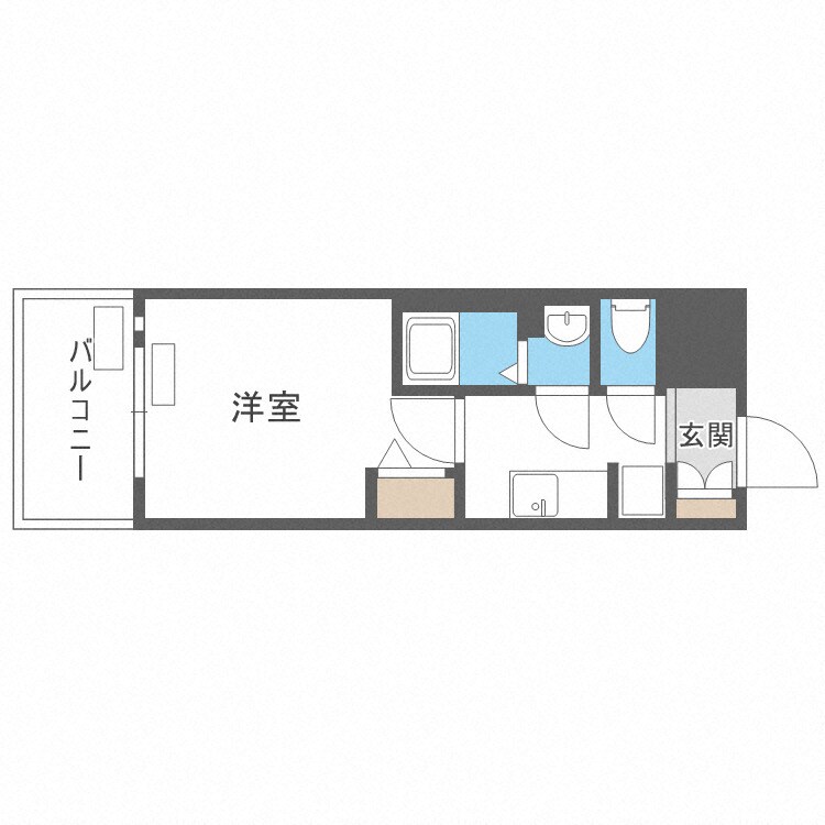 プレサンス南堀江の物件間取画像