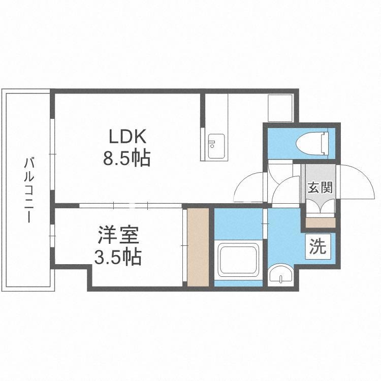 今里駅 徒歩7分 2階の物件間取画像