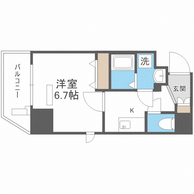 アクアプレイス江戸堀の物件間取画像