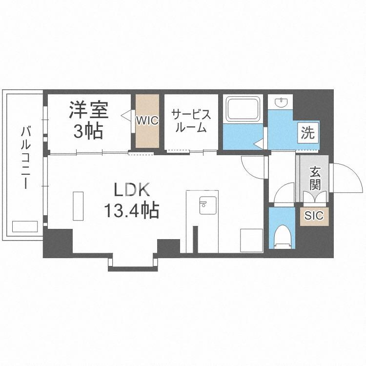 プレサンスＮＥＯ九条ディアシスの物件間取画像