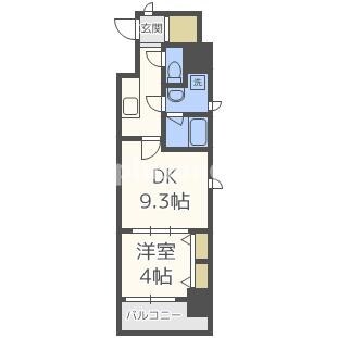 スプランディッド淀屋橋DUEの物件間取画像