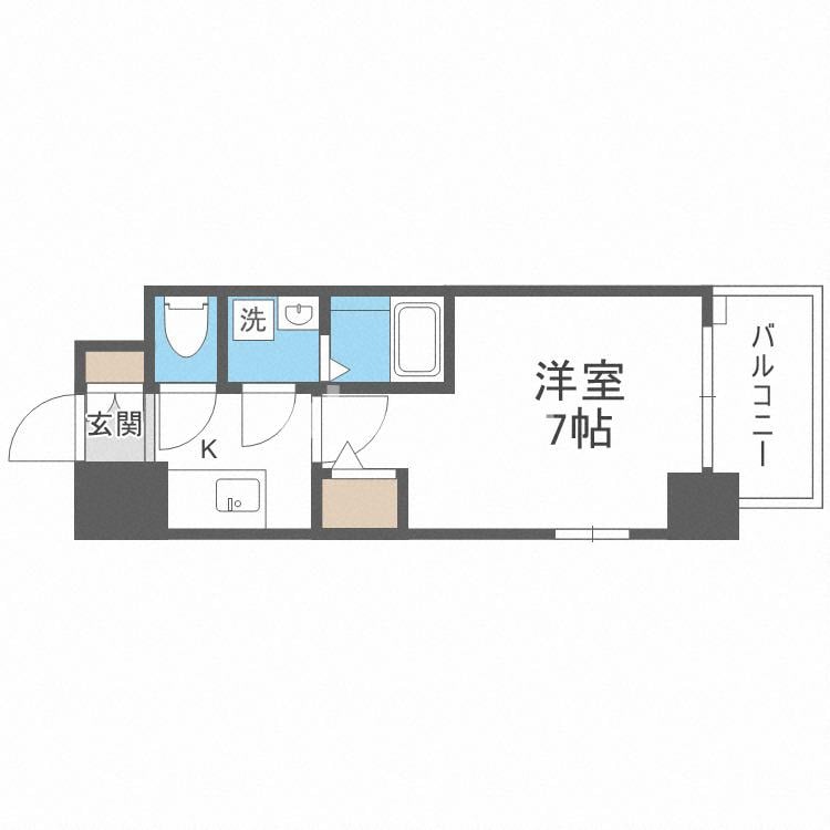 エスリード大阪クレストコートの物件間取画像