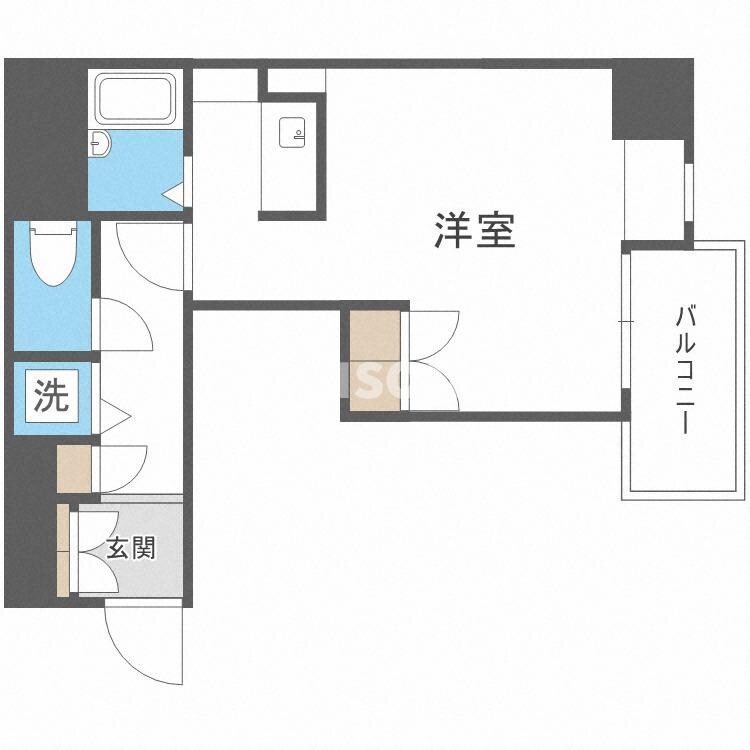 ICUBE阿波座の物件間取画像