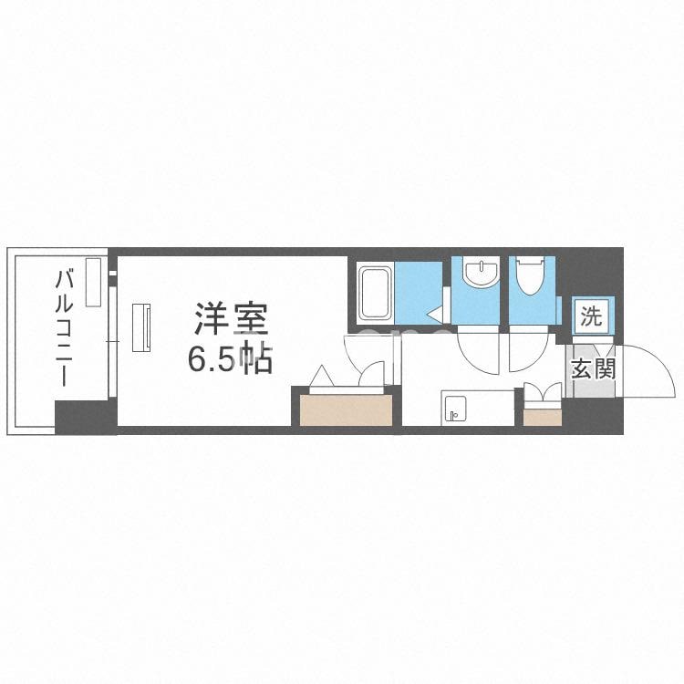 新深江駅 徒歩3分 14階の物件間取画像