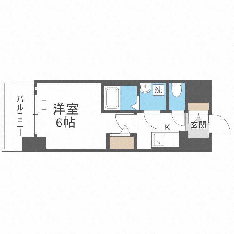 エスリード難波ザ・ゲートの物件間取画像